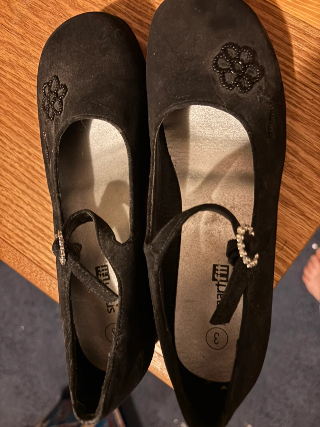Smartfit Girls Black Dress Shoes Size 3