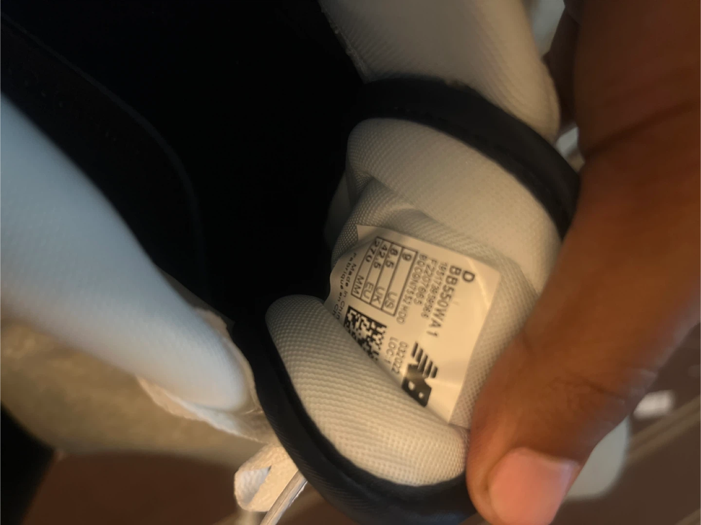 New Balance 550 White/Navy, US 9 1:1 - photo 5