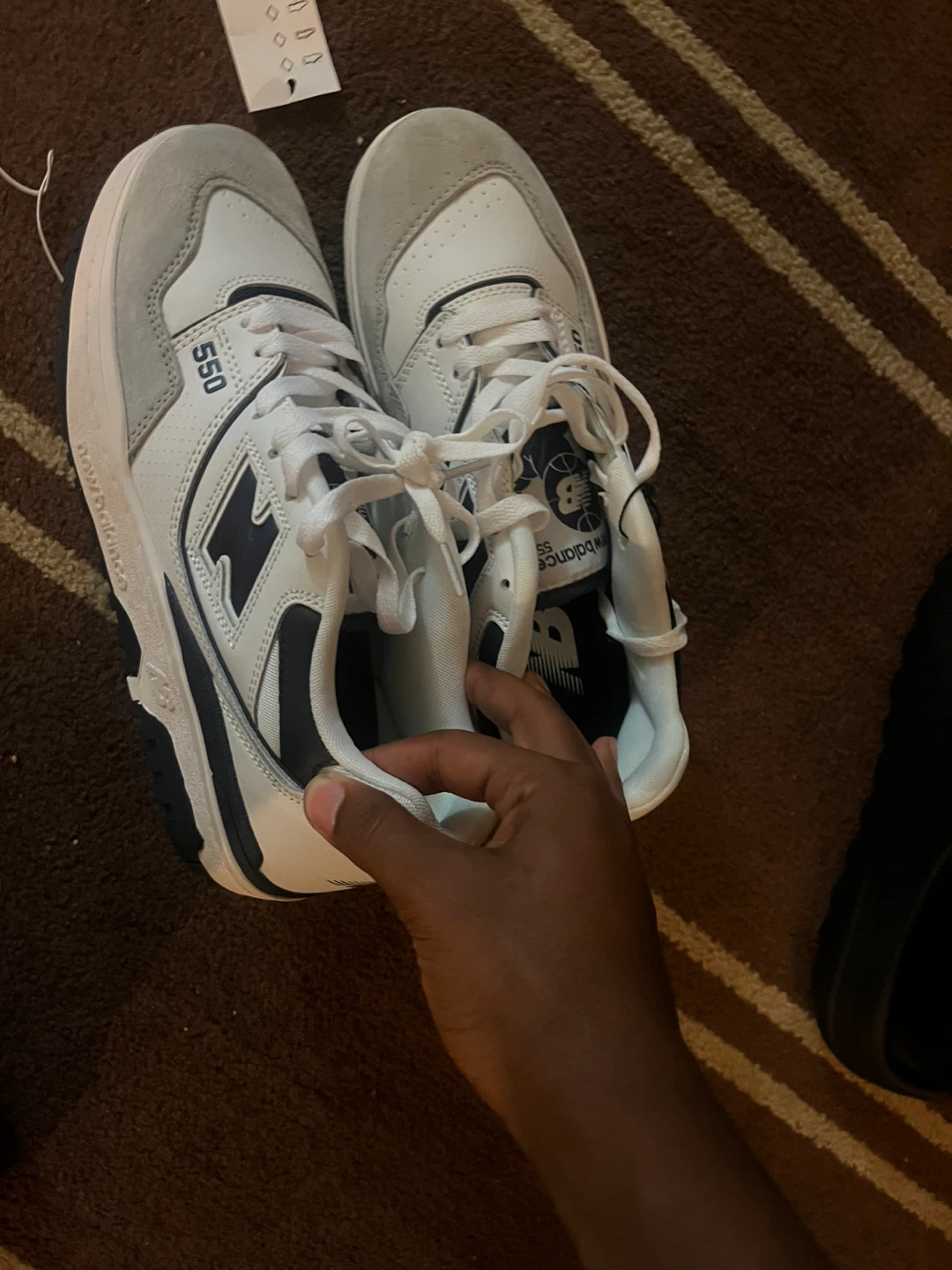New Balance 550 White/Navy, US 9 1:1 - photo 2