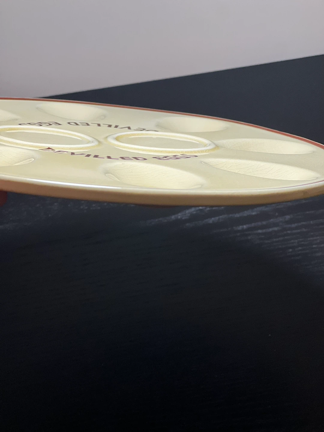 Vintage Devilled Eggs Plate Made in Japan - photo 5