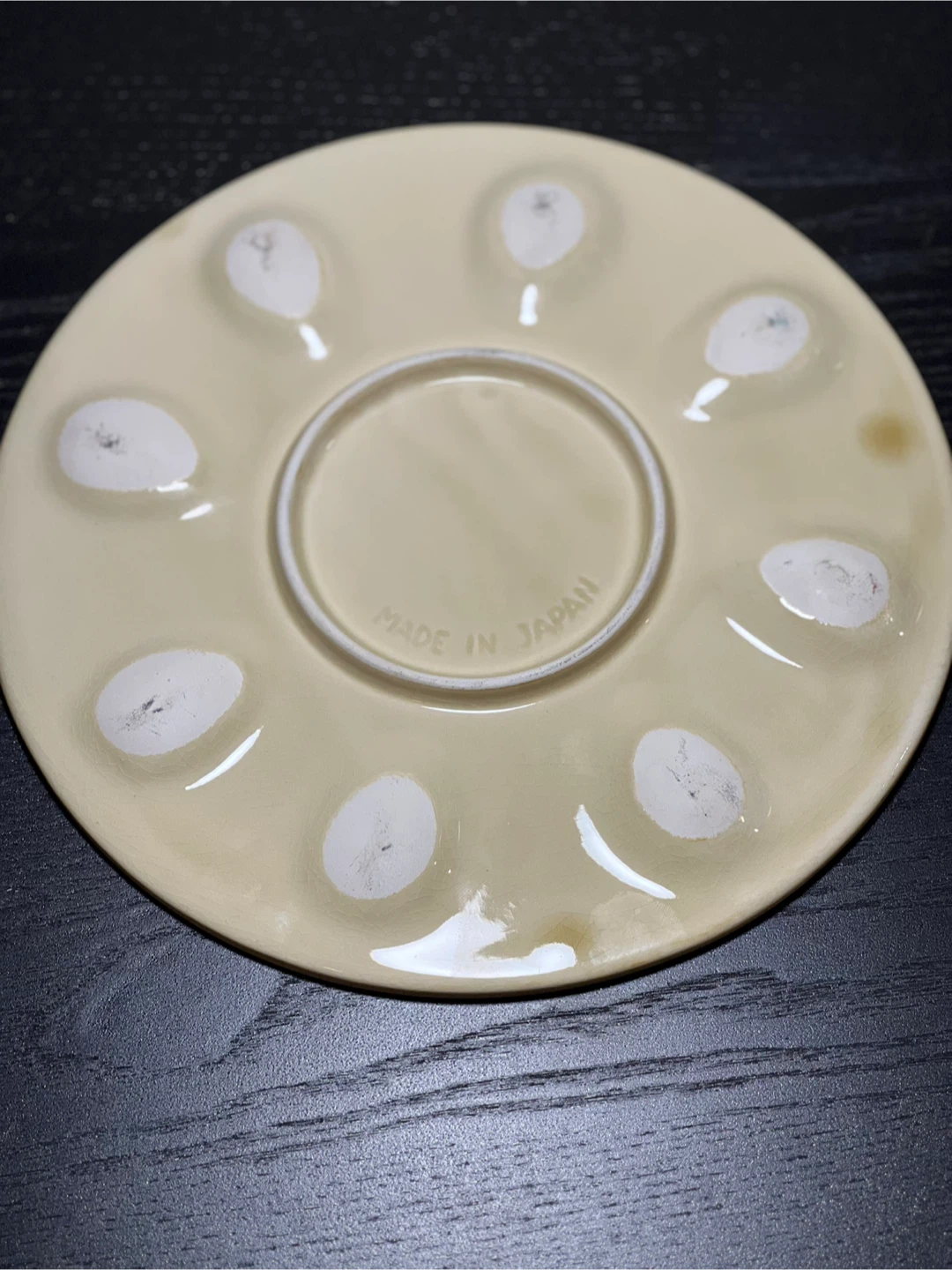 Vintage Devilled Eggs Plate Made in Japan - photo 2
