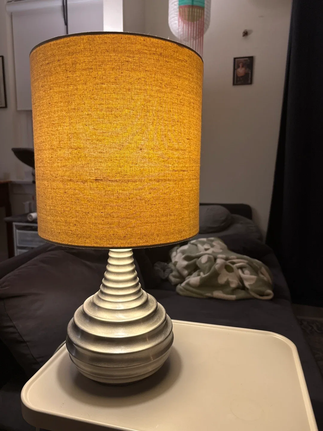 Table Lamp with Linen Shade thumbnail