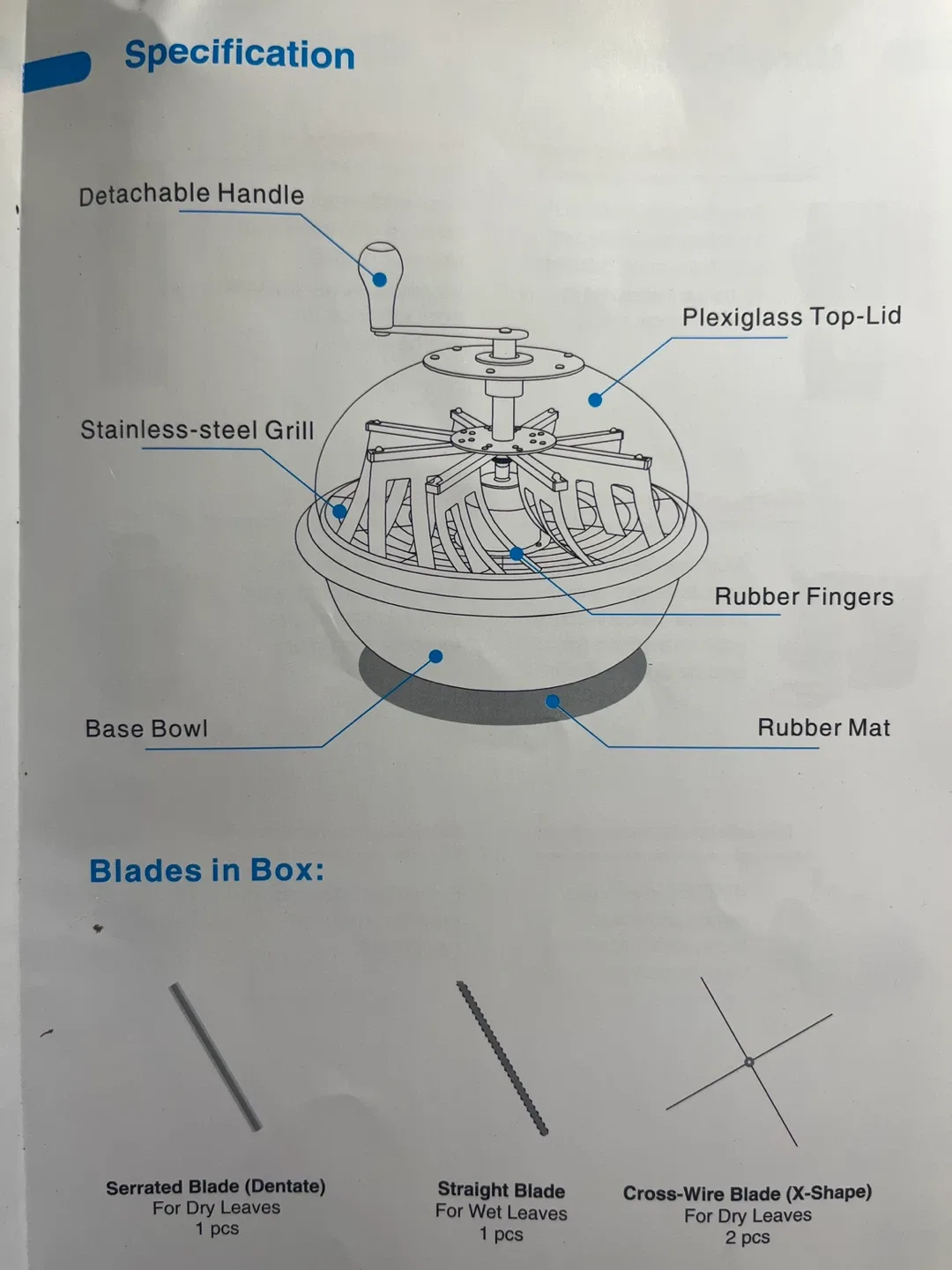 Lumox 16" Leaf Bowl Trimmer image indicator(2)