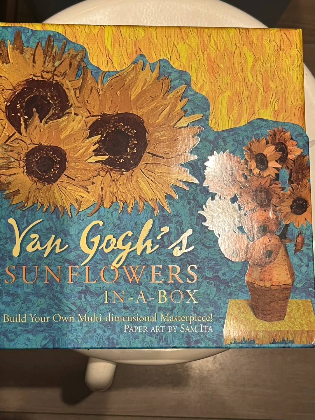Van Gogh's Sunflowers In-A-Box Paper Art Kit