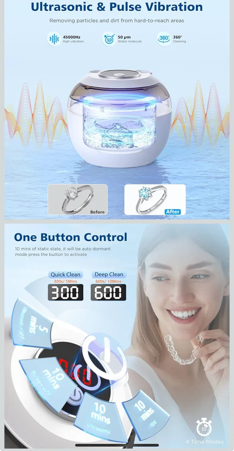 Aotuda Ultrasonic Retainer Cleaner image indicator(2)