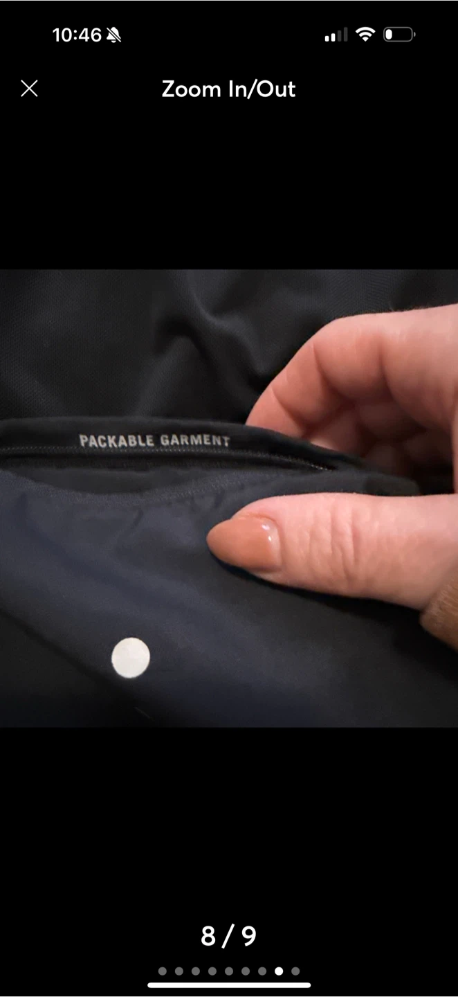Nike Black Packable Garment Jacket XL - photo 5