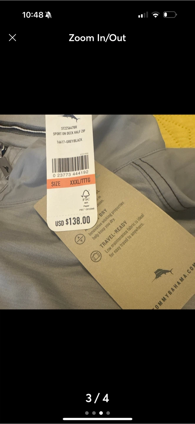 Tommy Bahama Sport On Deck Half Zip XXXL - photo 3