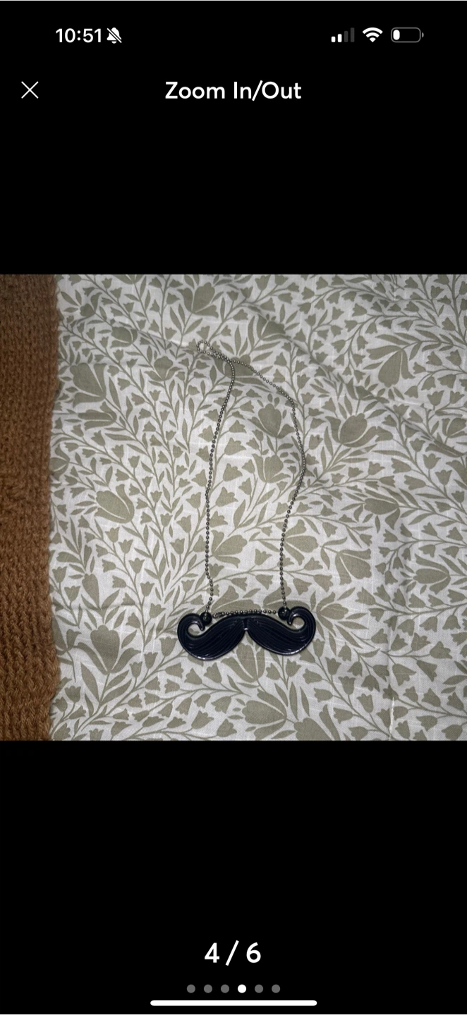 Mustache Pendant Necklace - photo 2