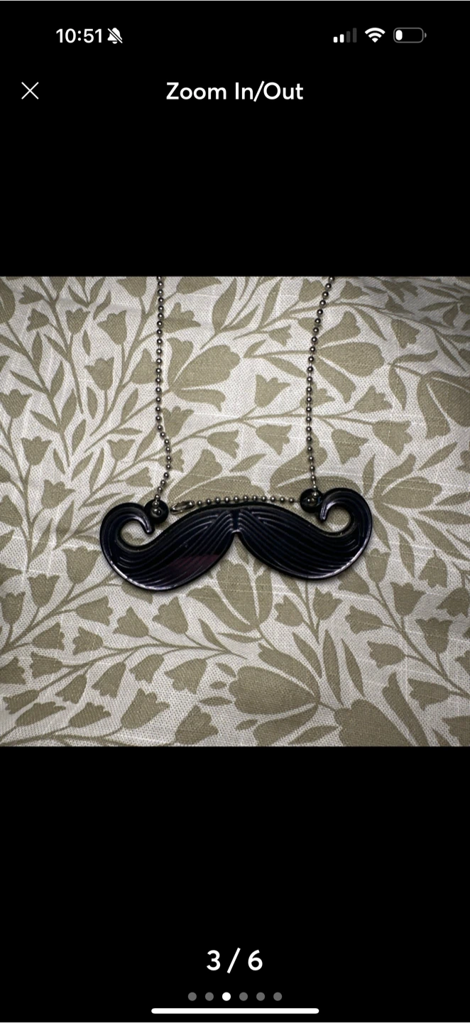 Mustache Pendant Necklace - photo 3