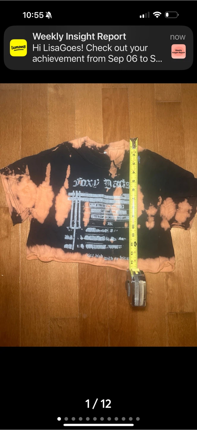 Foxy Dads Bleach Dye Crop Top - photo 2