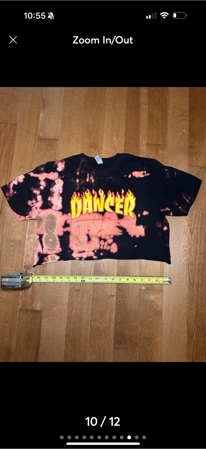 Dancer Bleach Dye Crop Top - photo 2