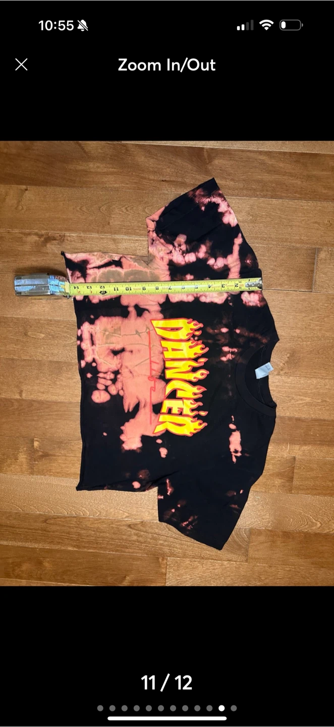 Dancer Bleach Dye Crop Top