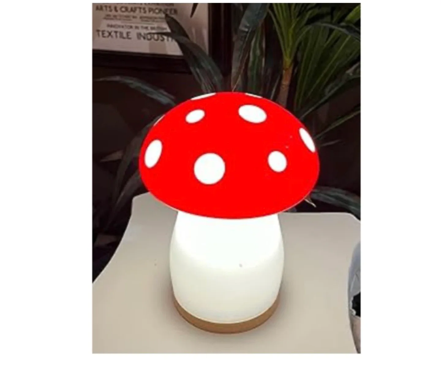 Mushroom Lamp - Exclusive Design - Red & White image indicator(5)