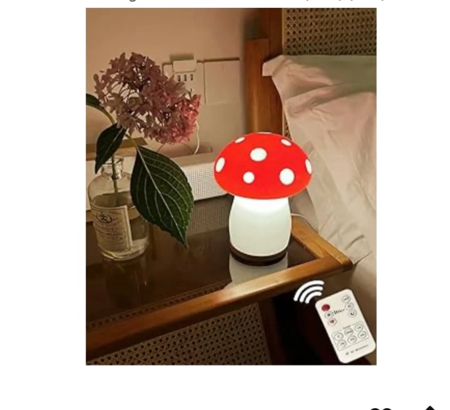 Mushroom Lamp - Exclusive Design - Red & White image indicator(8)