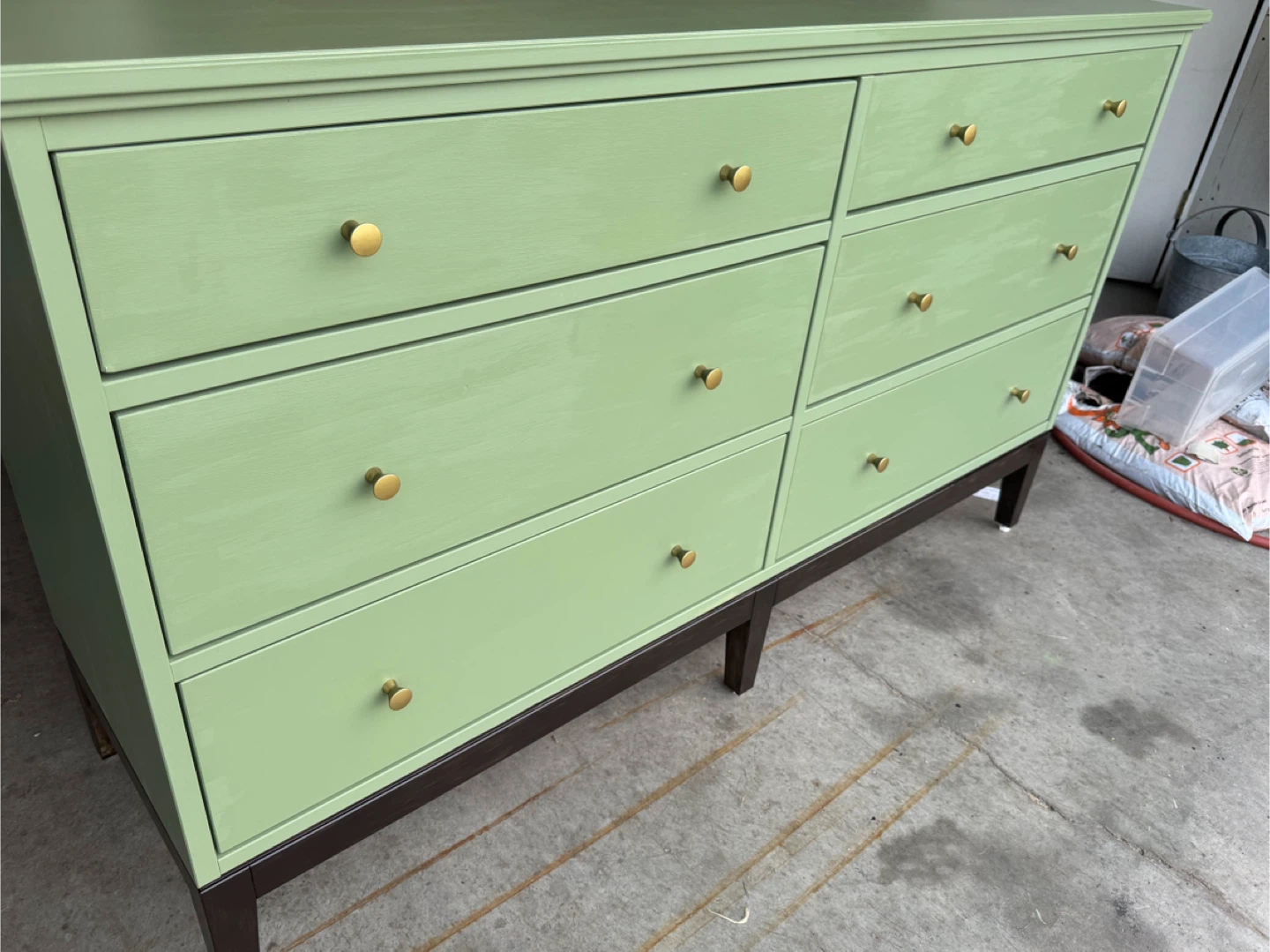 Green 6-Drawer Dresser - photo 4