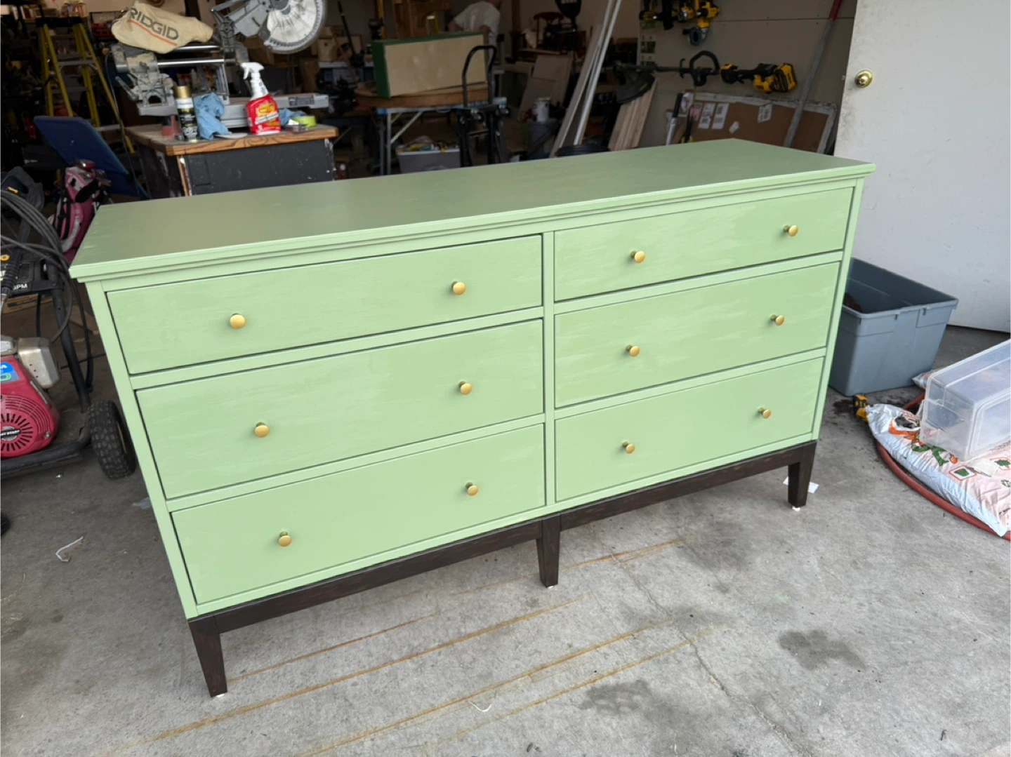 Green 6-Drawer Dresser - photo 5
