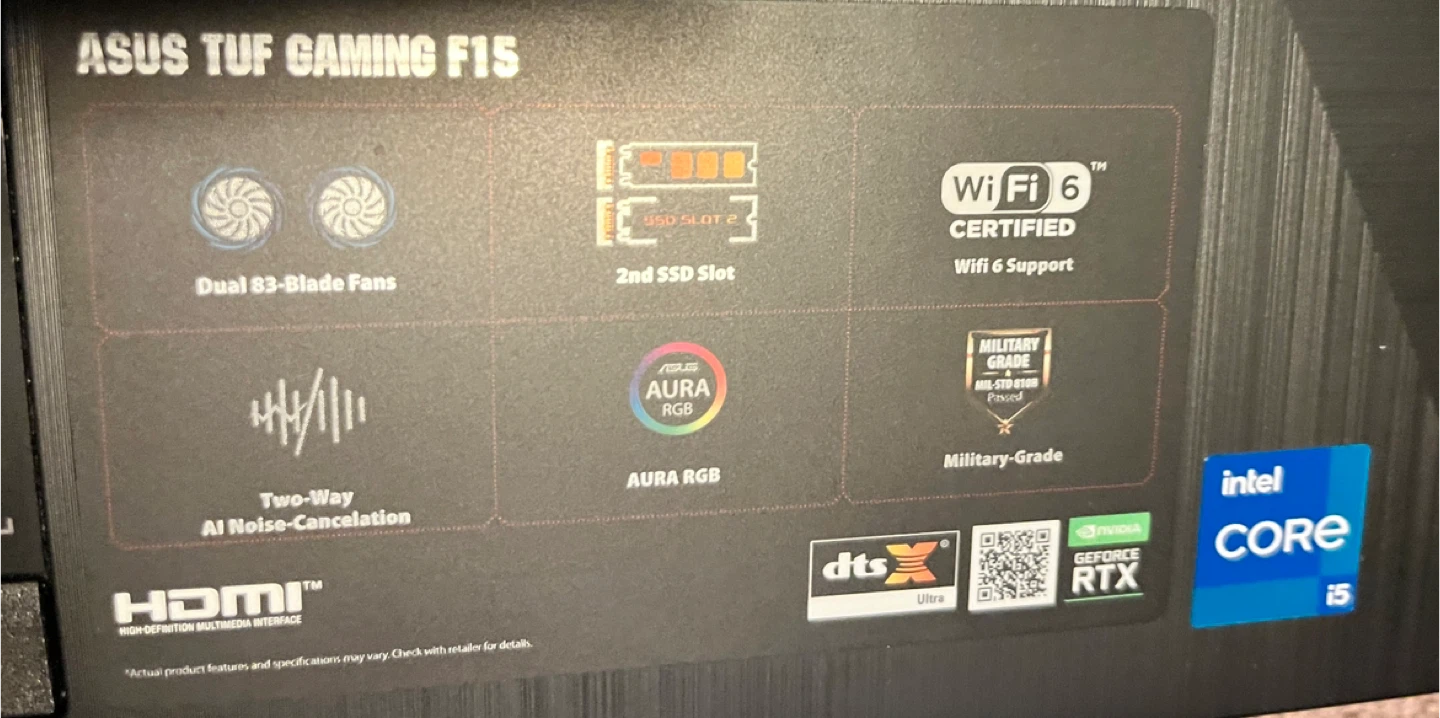 ASUS TUF Gaming Laptop 15” - photo 2