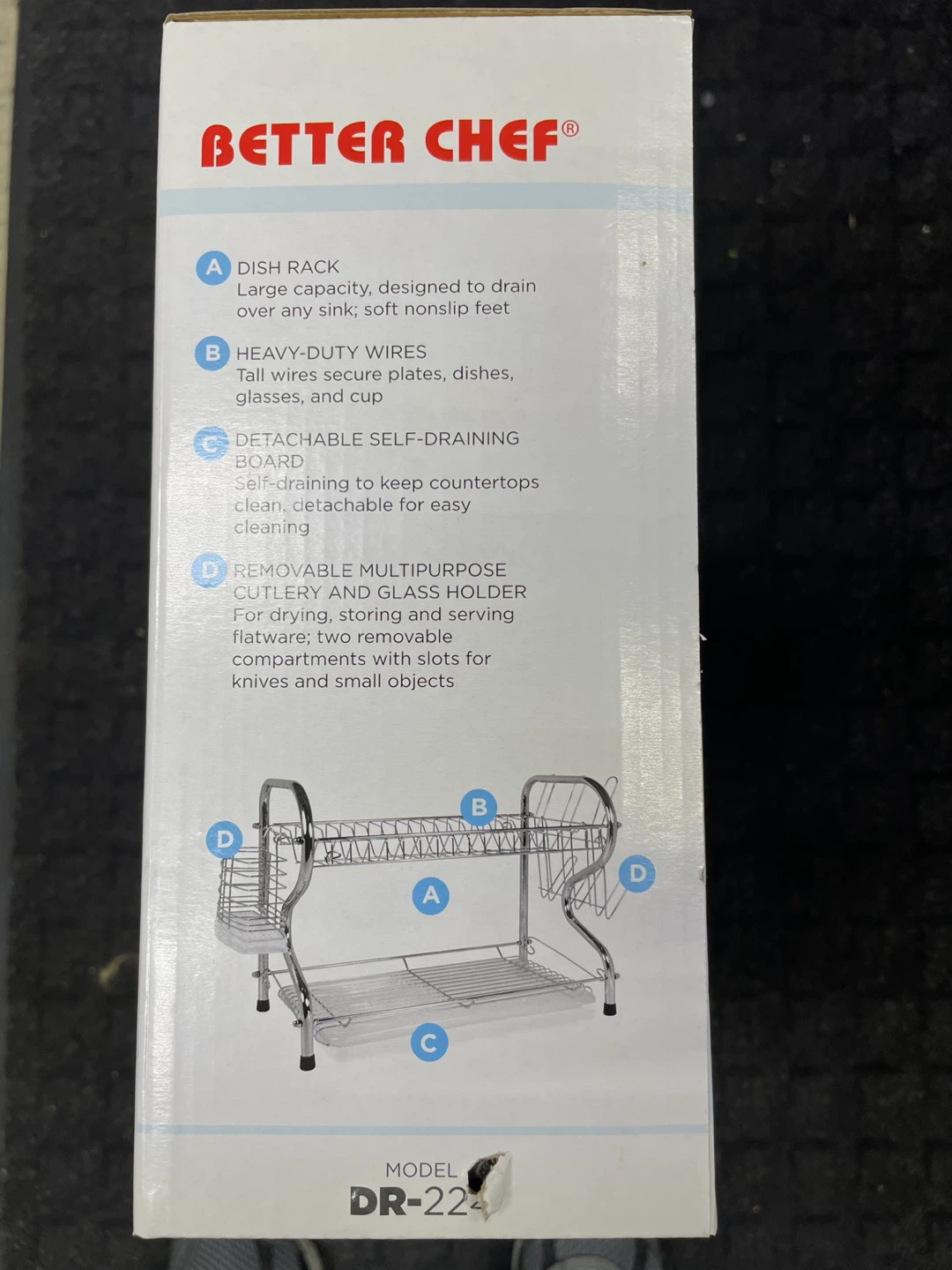 Better Chef 22-Inch Chrome Plated Dish Rack - New - photo 3