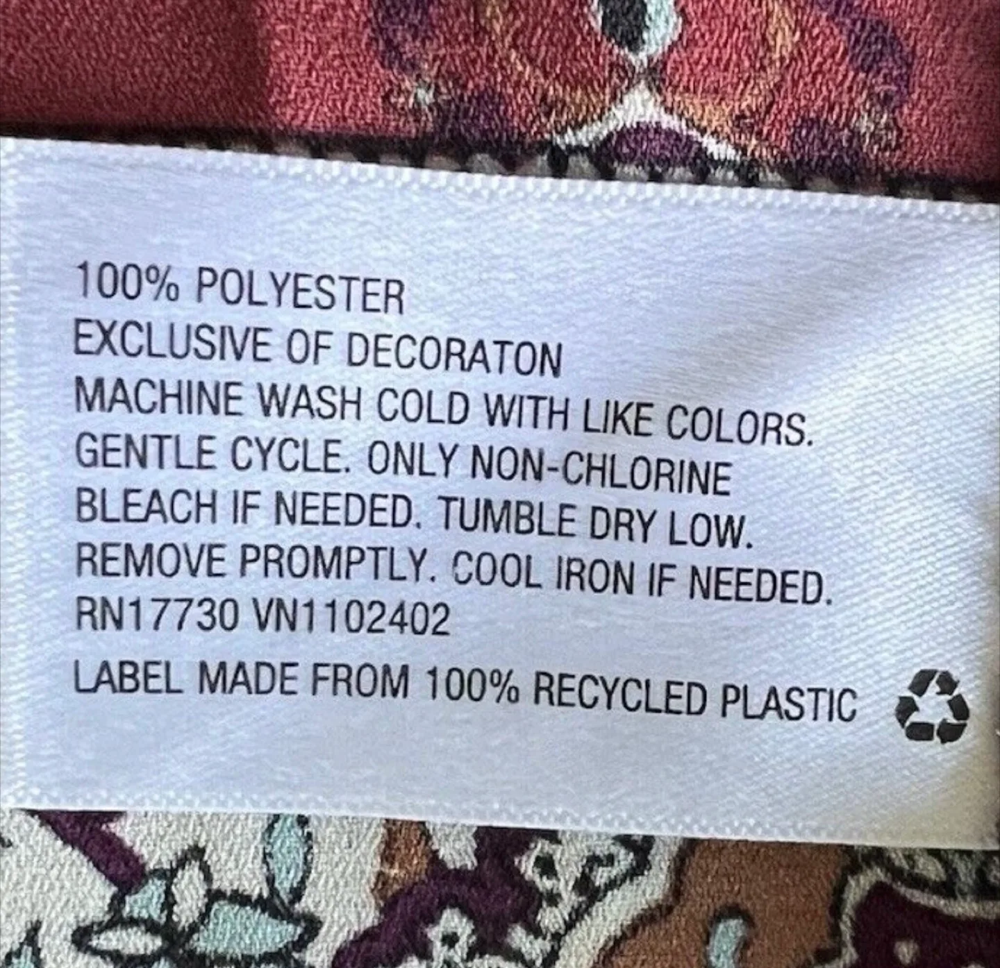 Exhilaration Boho Midi Dress –Burgundy Print with crochet detail image indicator(3)