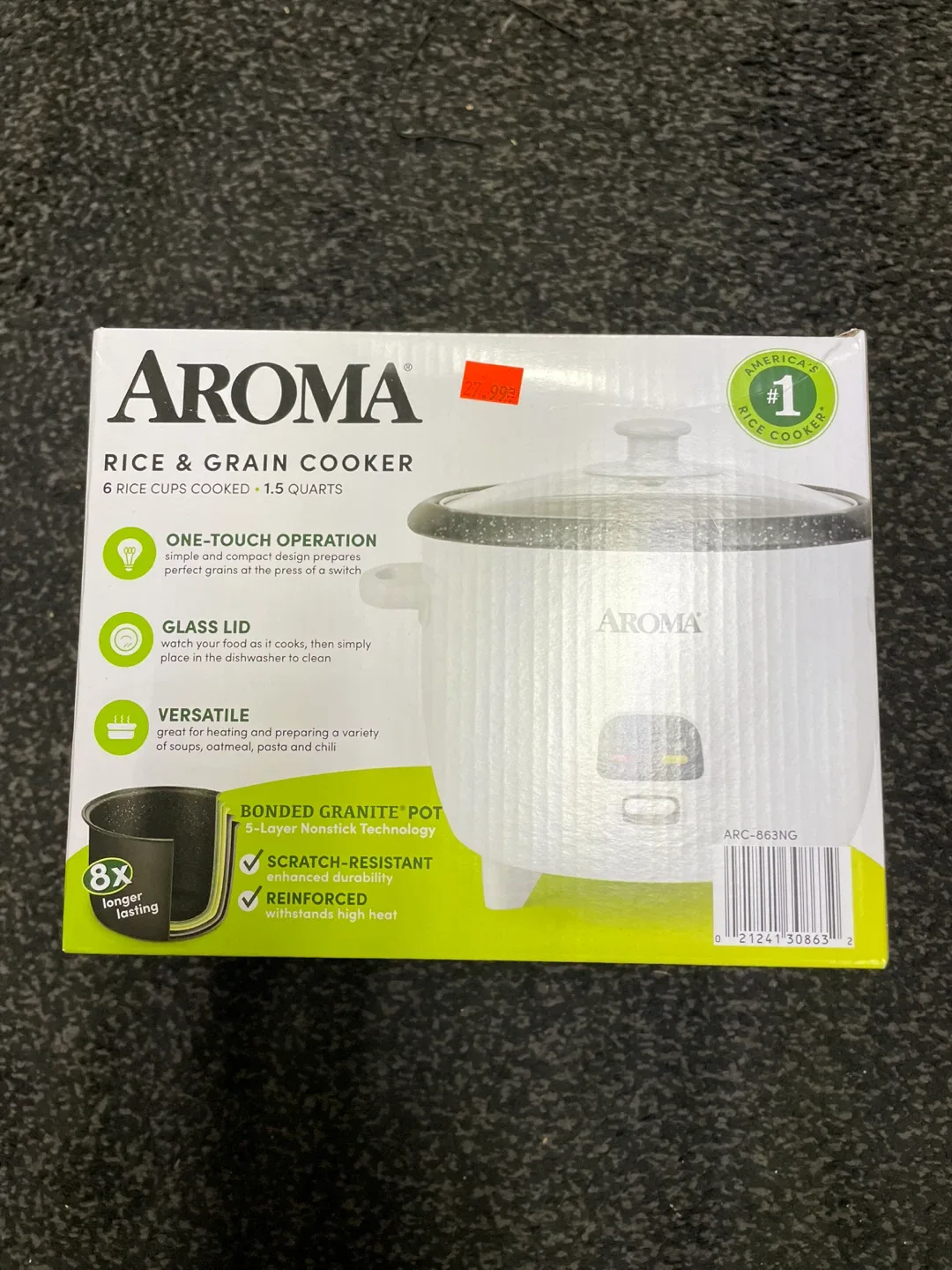 Aroma Rice & Grain Cooker - 6 Cups - New in Box! thumbnail