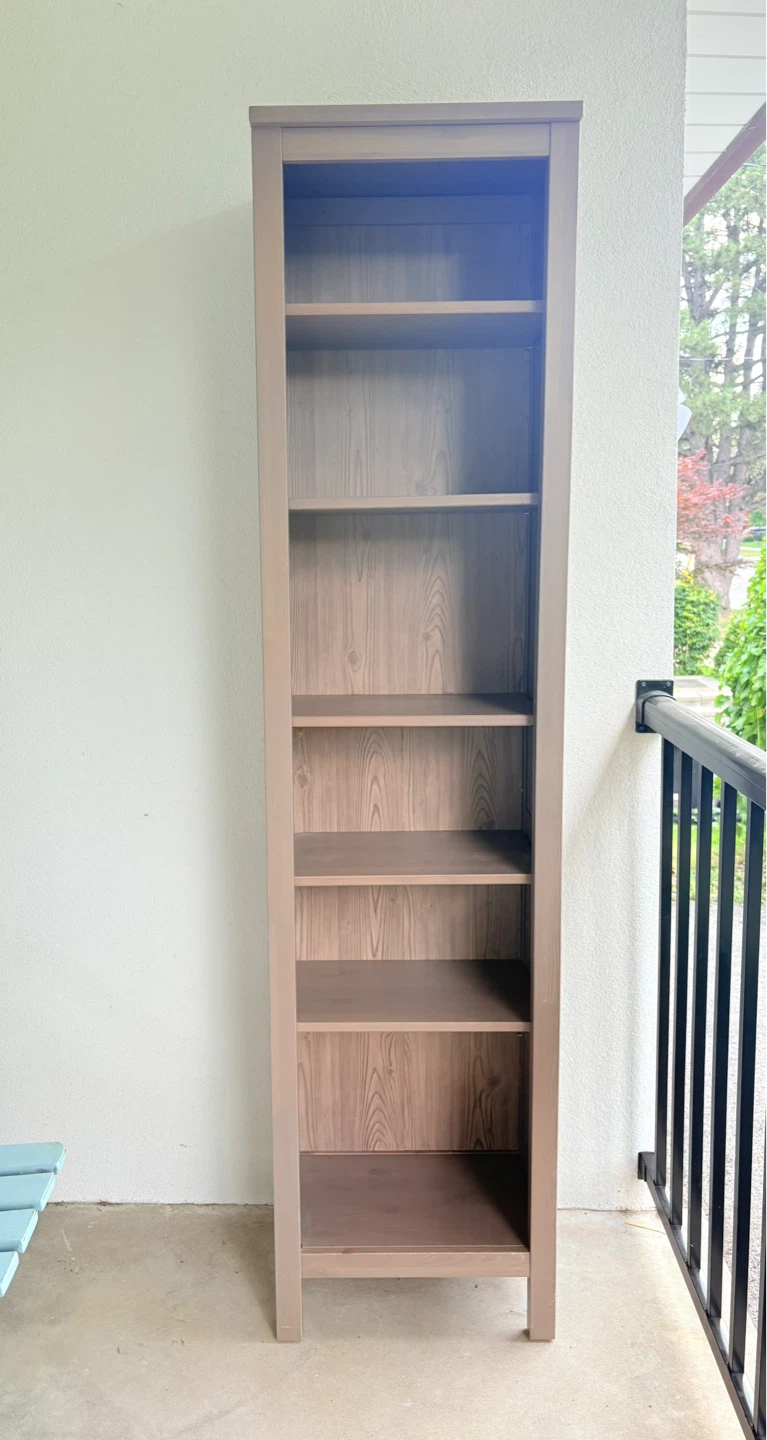 Tall Wooden Bookcase - 1.82m Height
