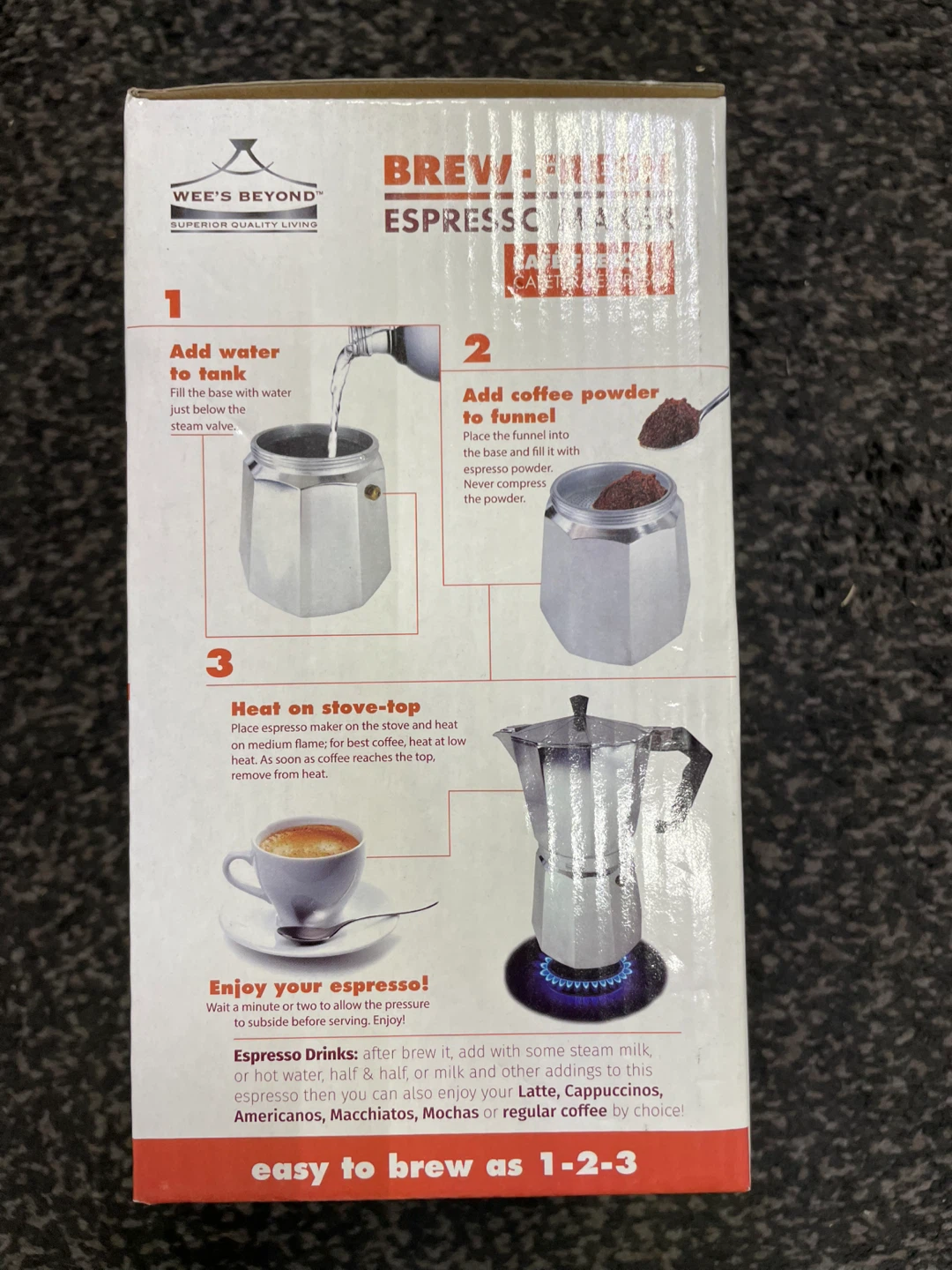 Wee's Beyond Brew-Fresh Espresso Maker - 6 Cups - photo 2