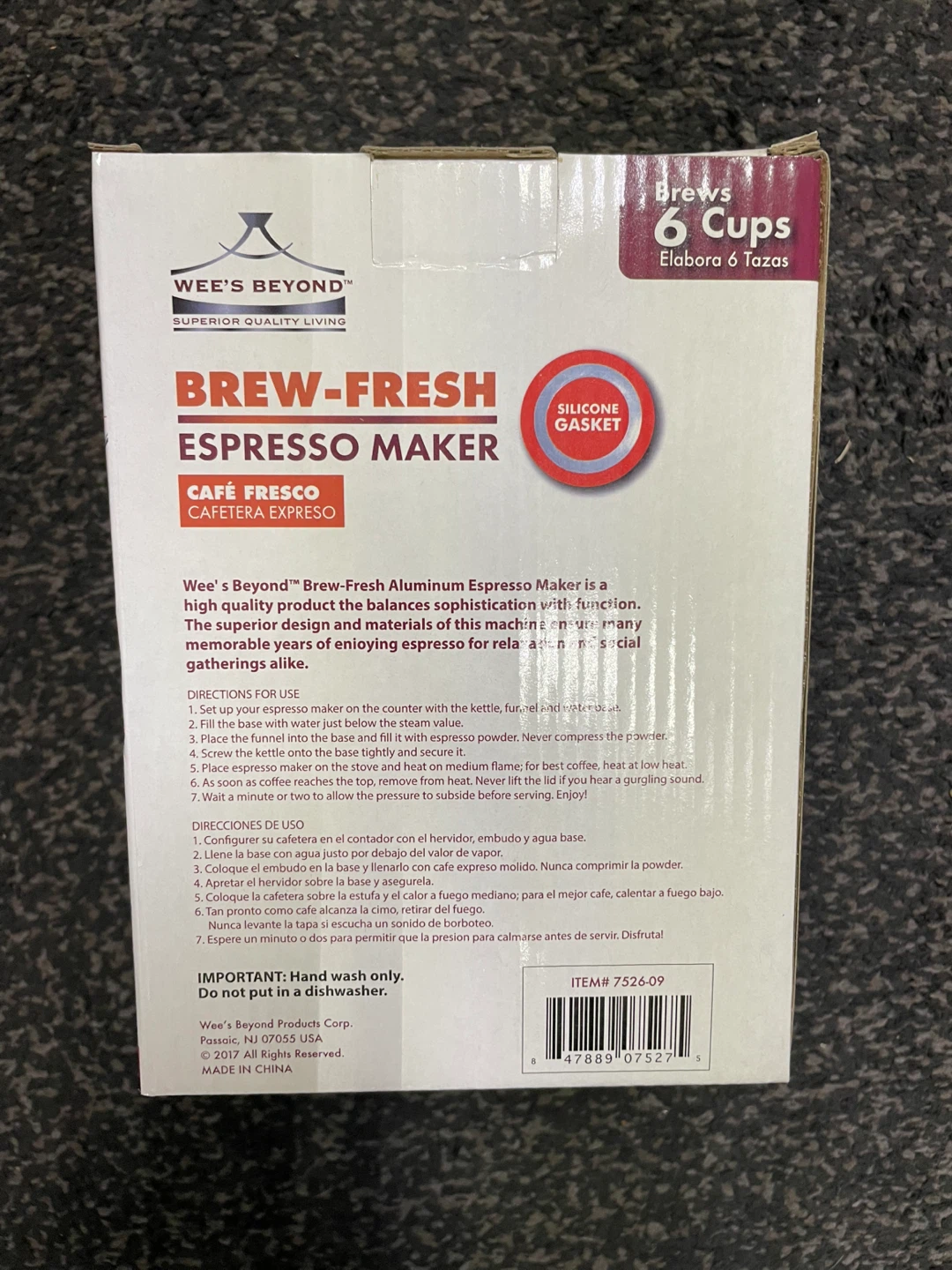 Wee's Beyond Brew-Fresh Espresso Maker - 6 Cups - photo 3