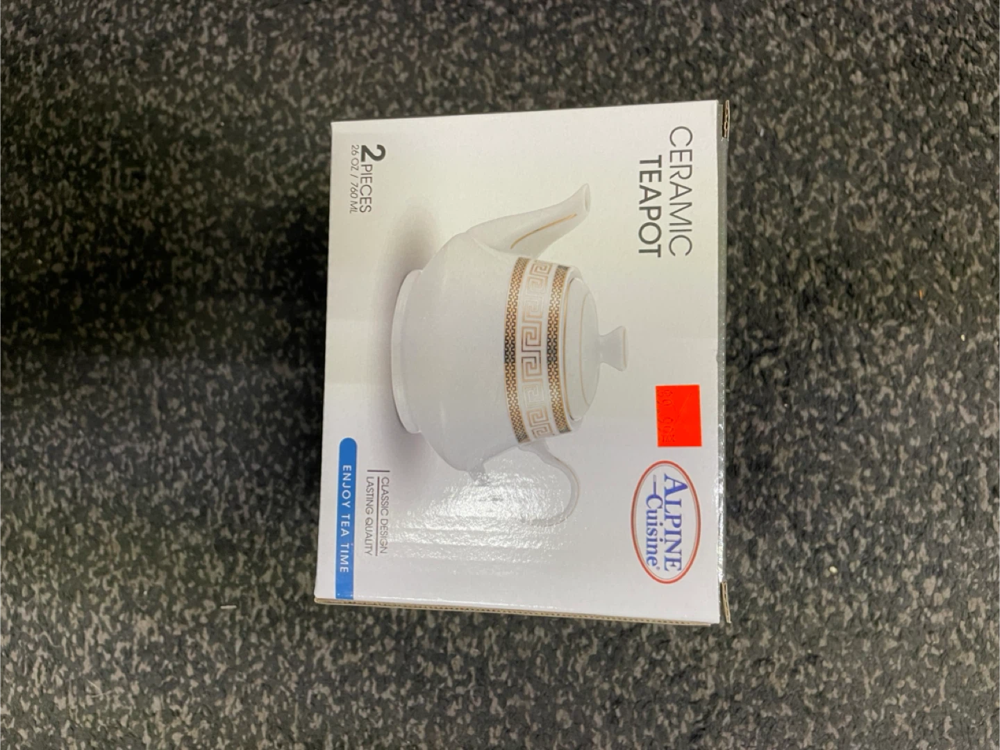 Alpine Cuisine Ceramic Teapot - New in Box