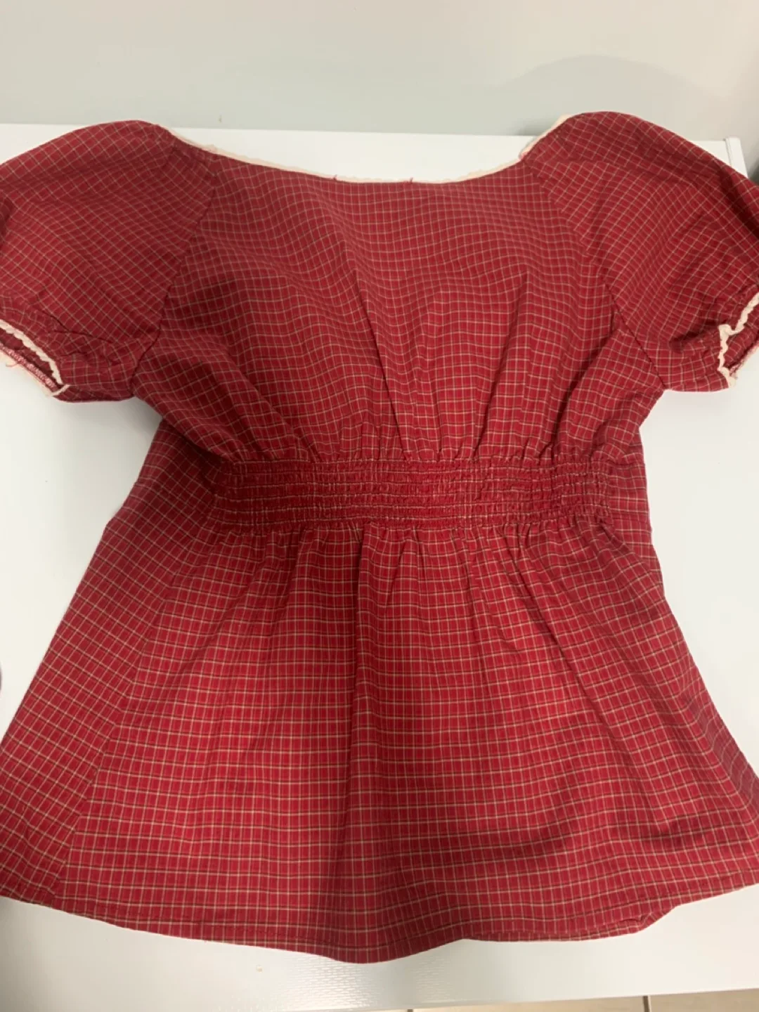 Brandy Melville Red Plaid Top image indicator(3)