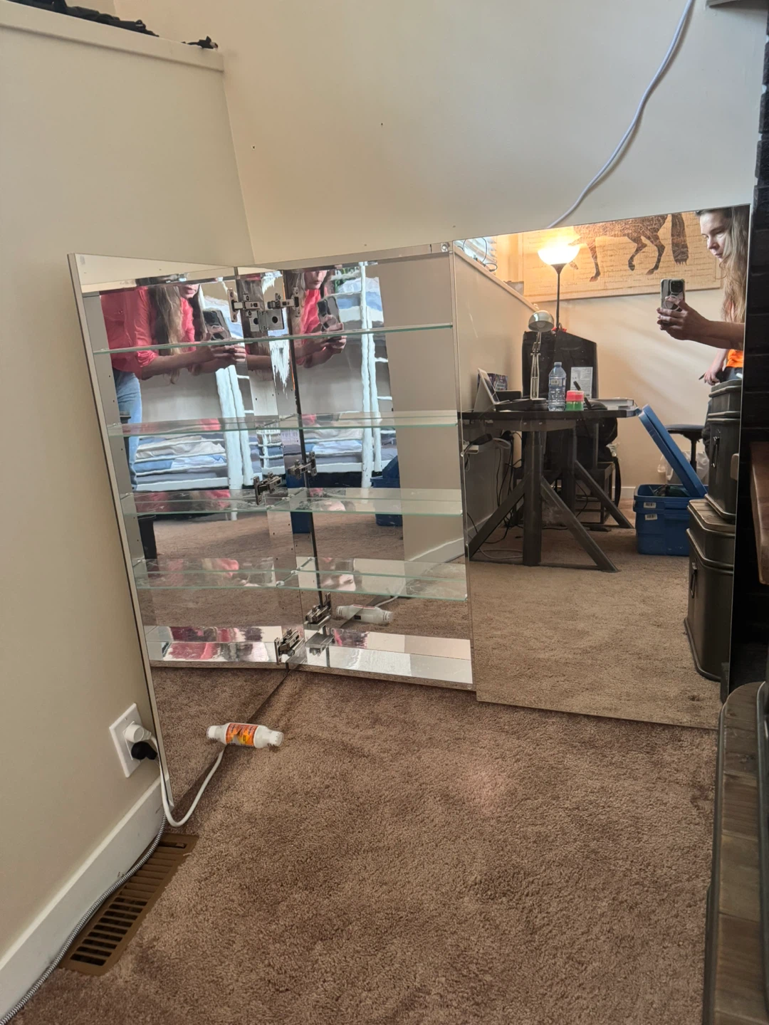 IKEA Godmorgon Mirror Cabinet with 2 Doors - photo 4