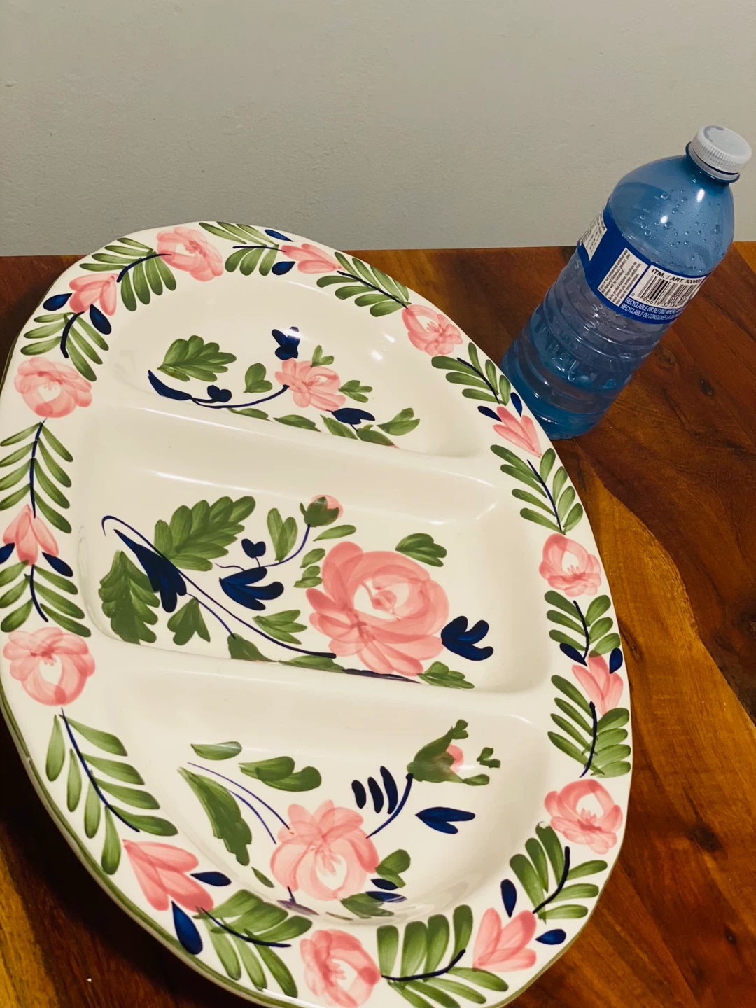 Florence Collection Floral 3 Sectional Serving Platter - photo 2
