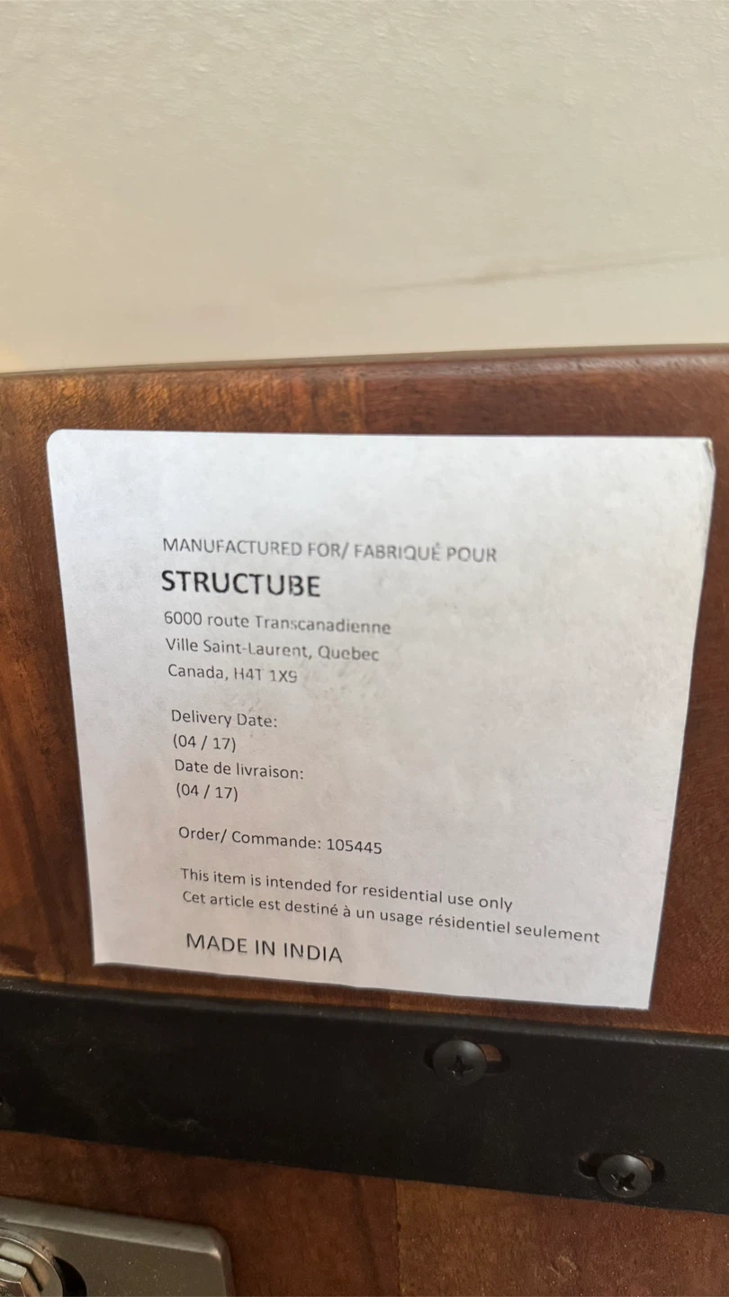 Structube Wood Bench - photo 3