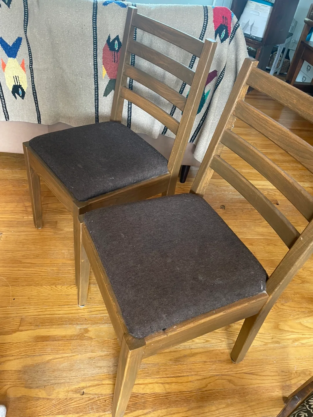 Hardwood Chairs Set of 2 thumbnail