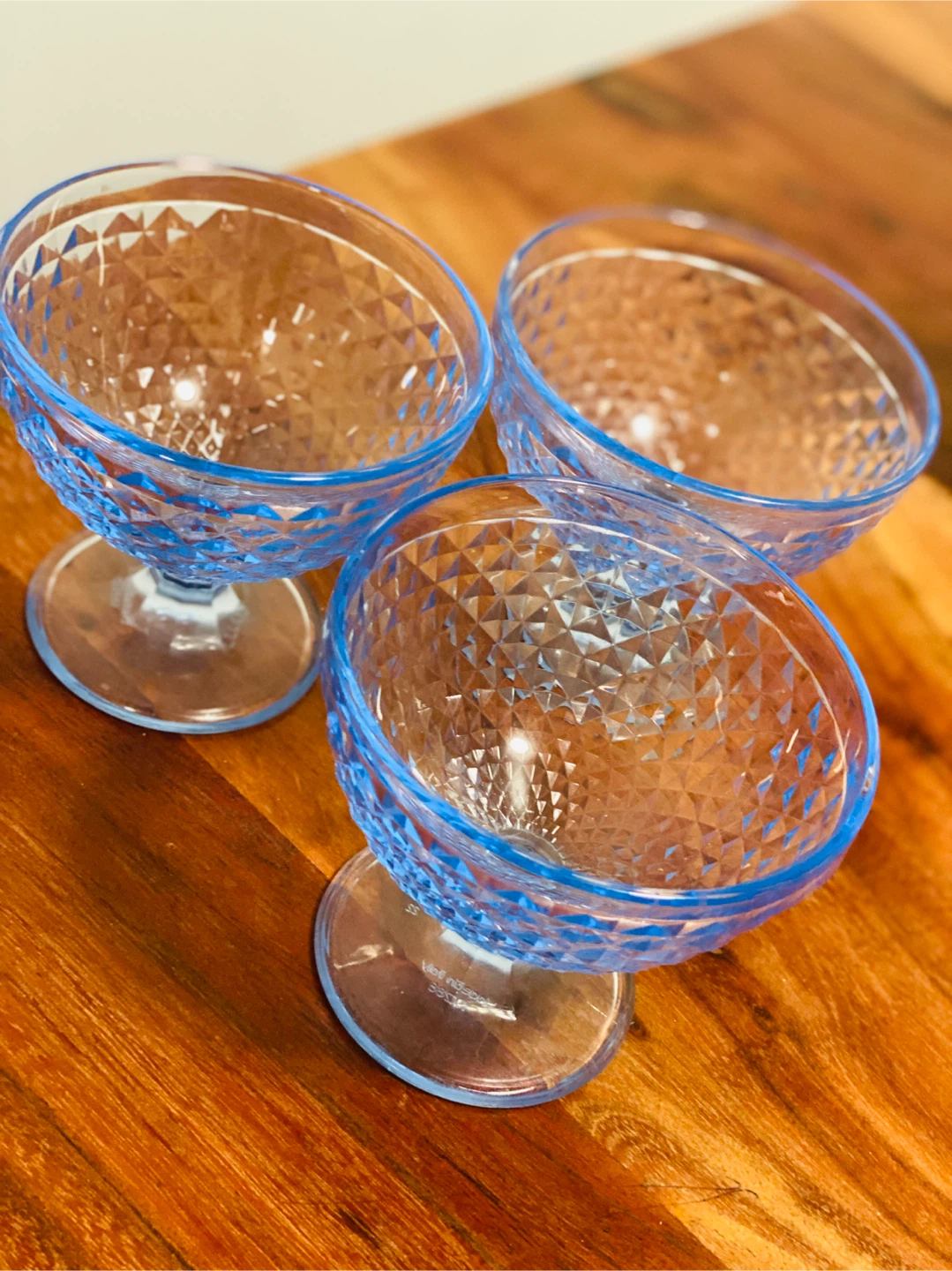 Ikea Set of 3 Blue Dessert Bowls