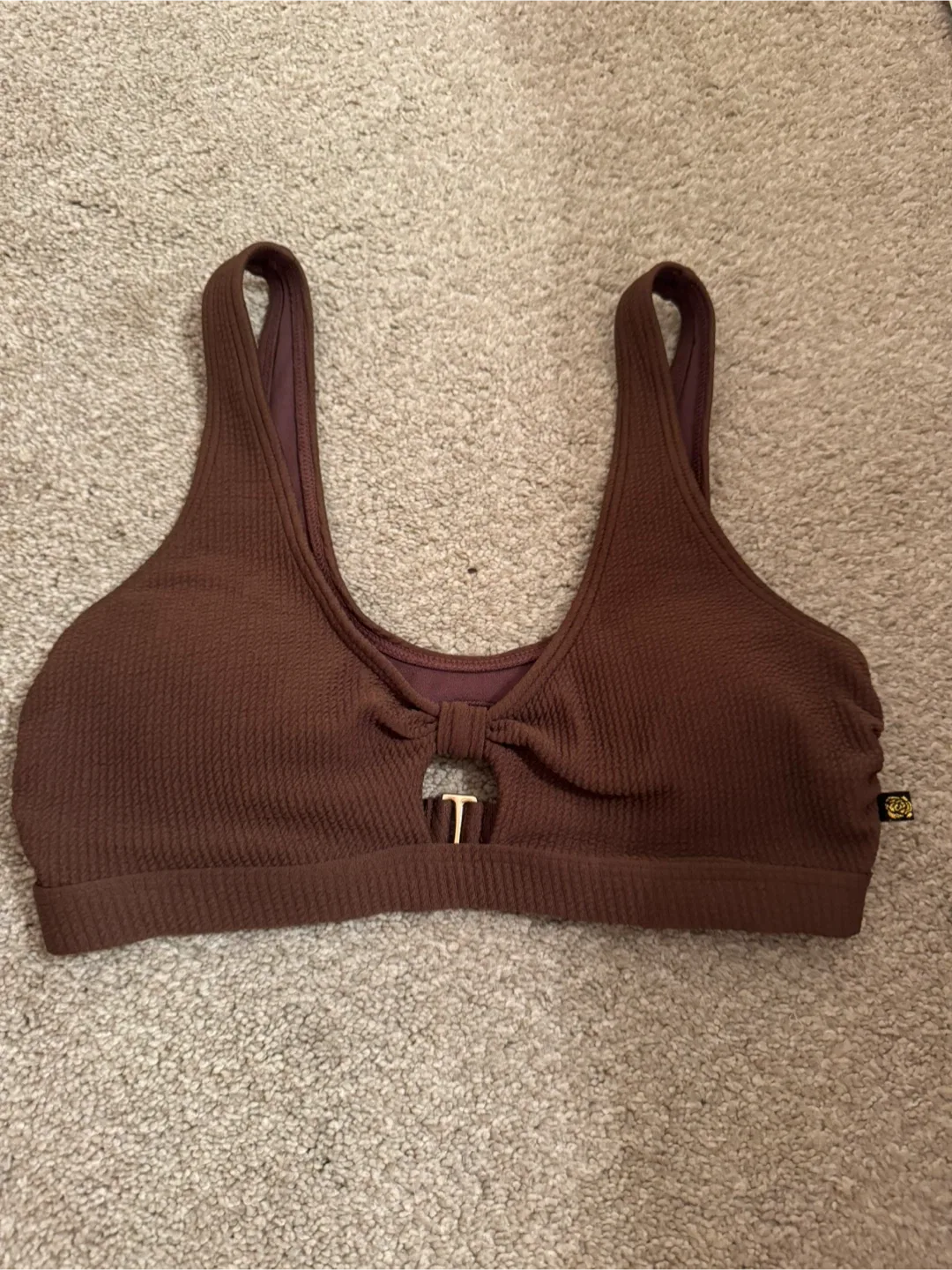 Brown Bikini Top - Size S thumbnail