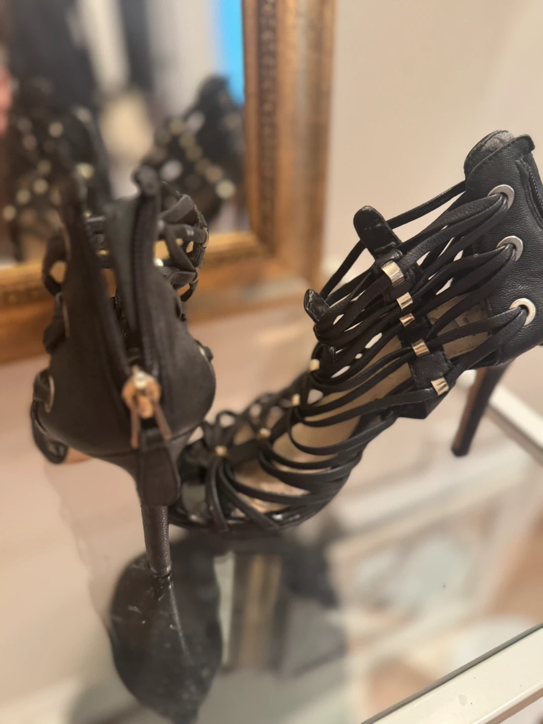 Black Strappy Heels - photo 5