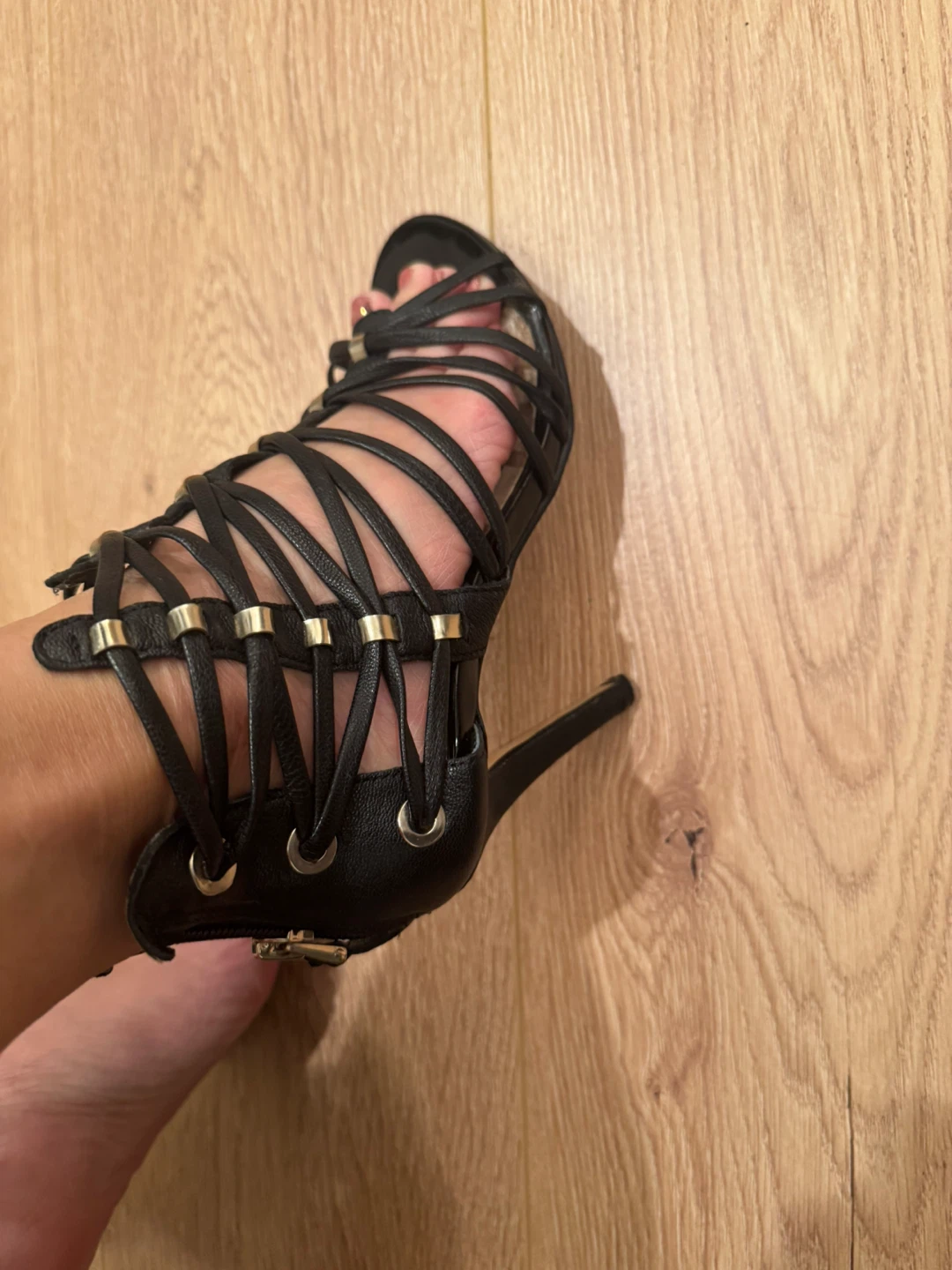Black Strappy Heels - photo 3