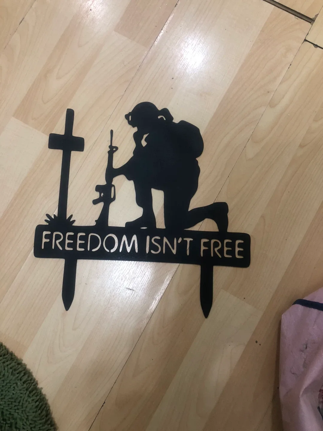 Remembrance day Metal 'Freedom Isn't Free' Garden Stake thumbnail