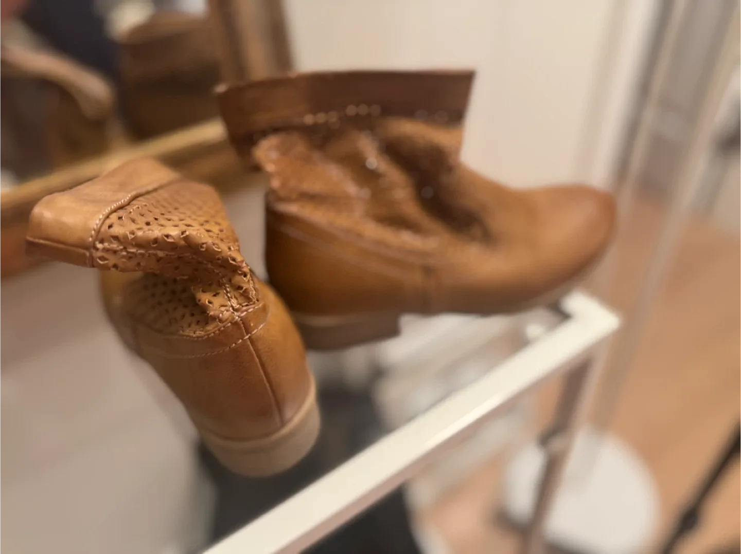 Cougar Brown Ankle Boots Size 8 thumbnail