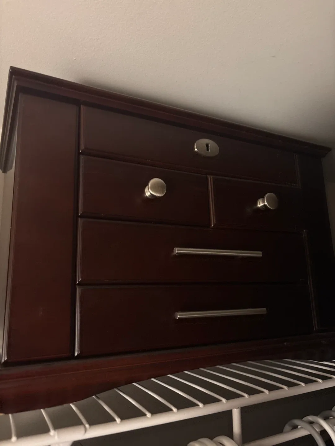 Wooden Jewelry Box with Mirror image indicator(2)