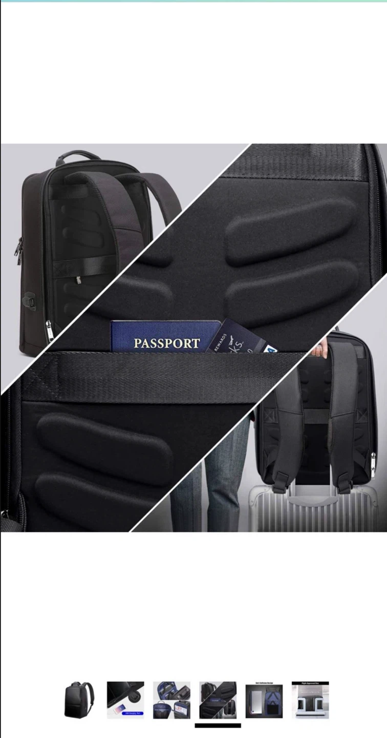 INICAD Black Backpack with USB Charging Port - photo 2