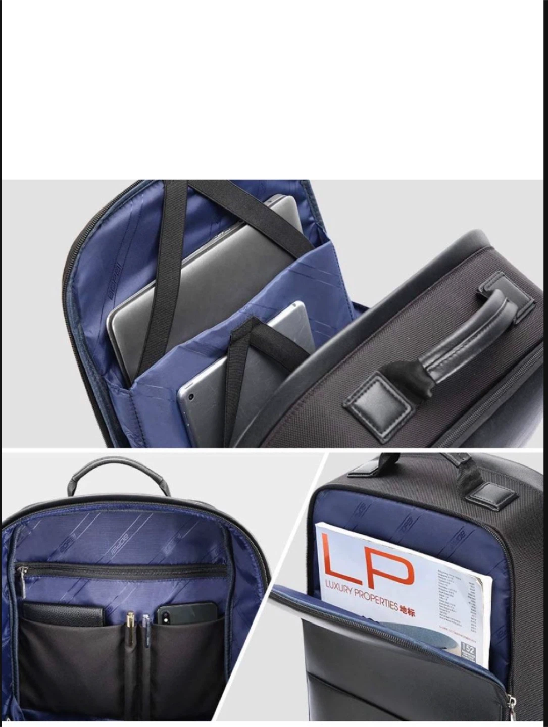 INICAD Black Backpack with USB Charging Port - photo 3