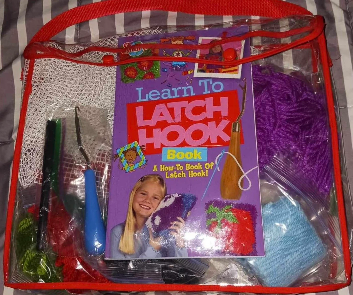 Learn To Latch Hook Book Kit