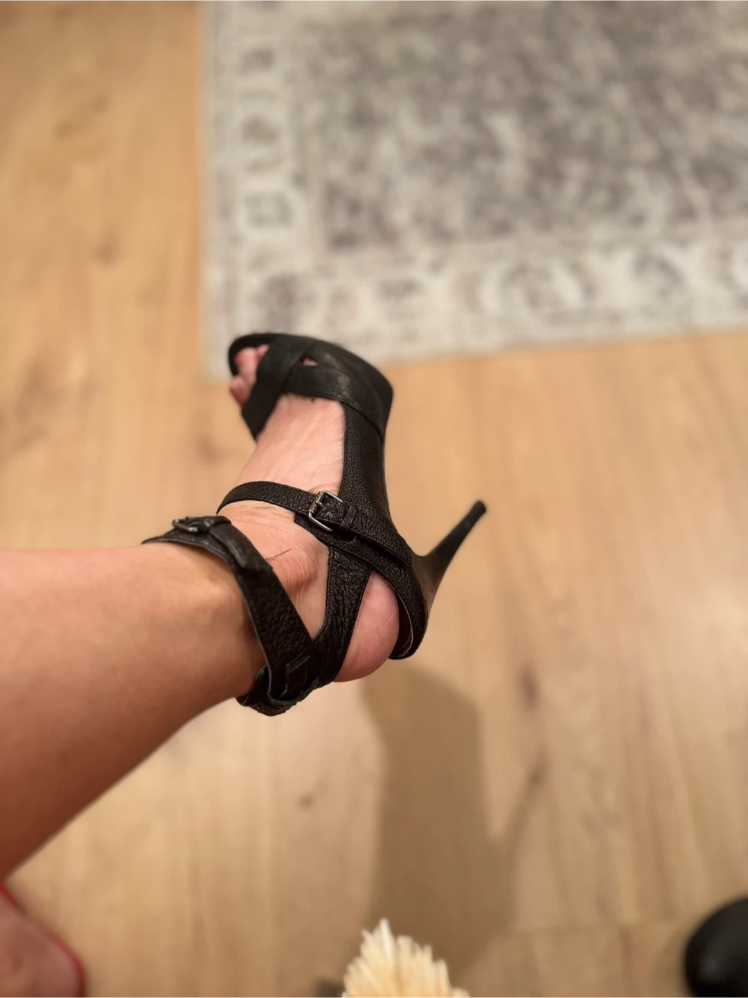 Guess Black  Leather High Heel Sandals - photo 4