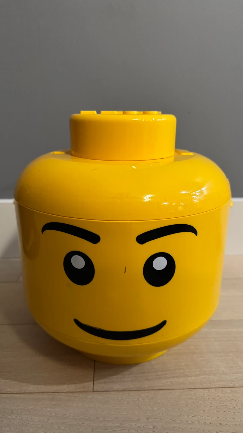 LEGO Yellow Head Storage Container