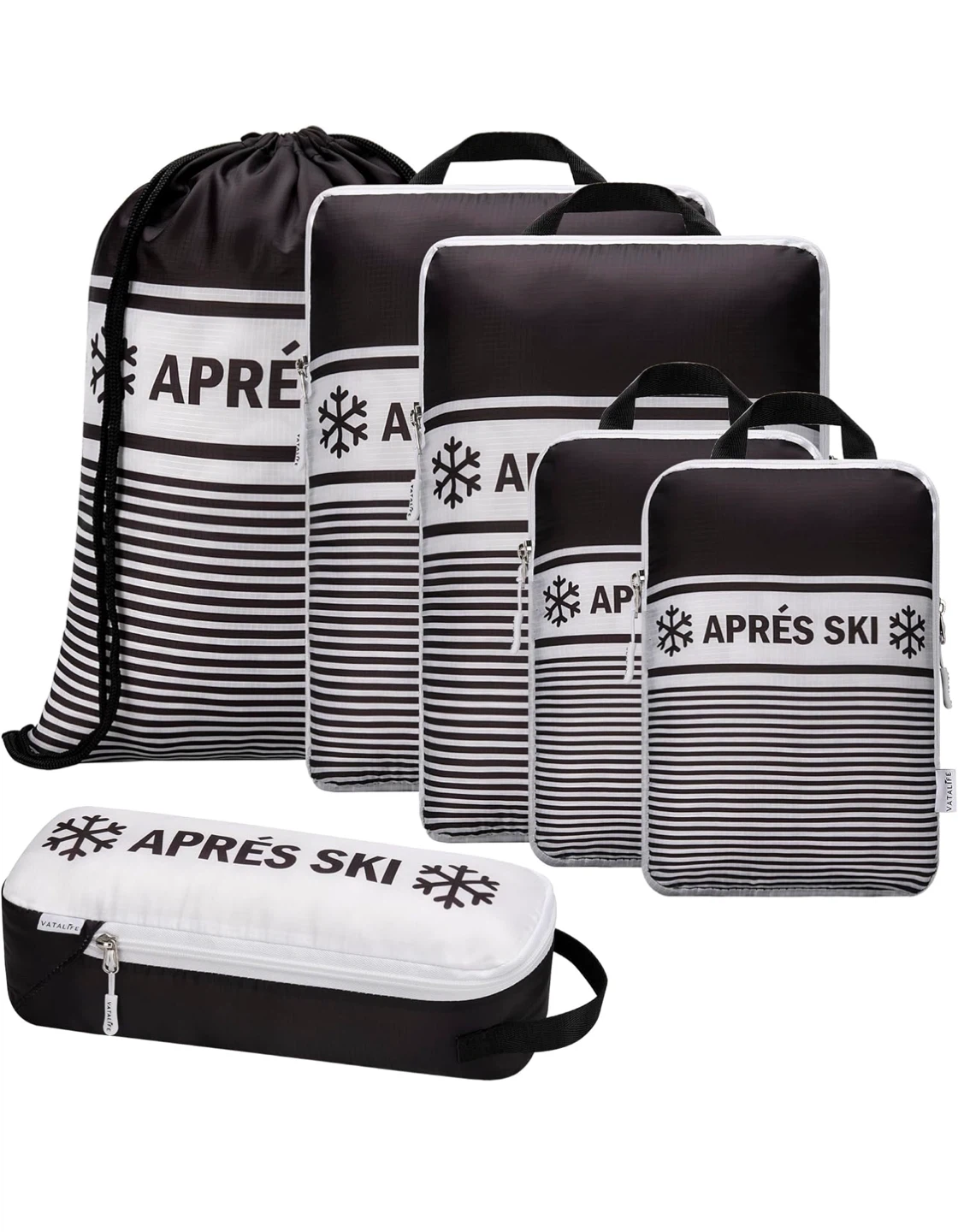 Apres Ski Packing Cubes 6-Piece Set - Christmas Gift