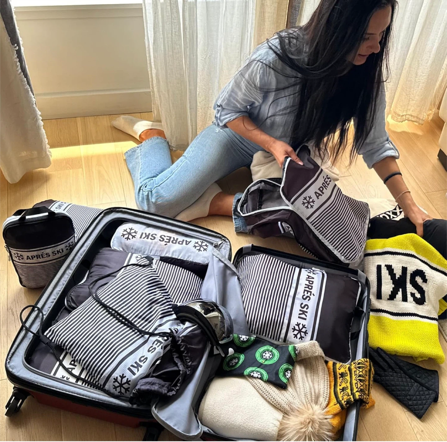 Apres Ski Packing Cubes 6-Piece Set - Christmas Gift - photo 4