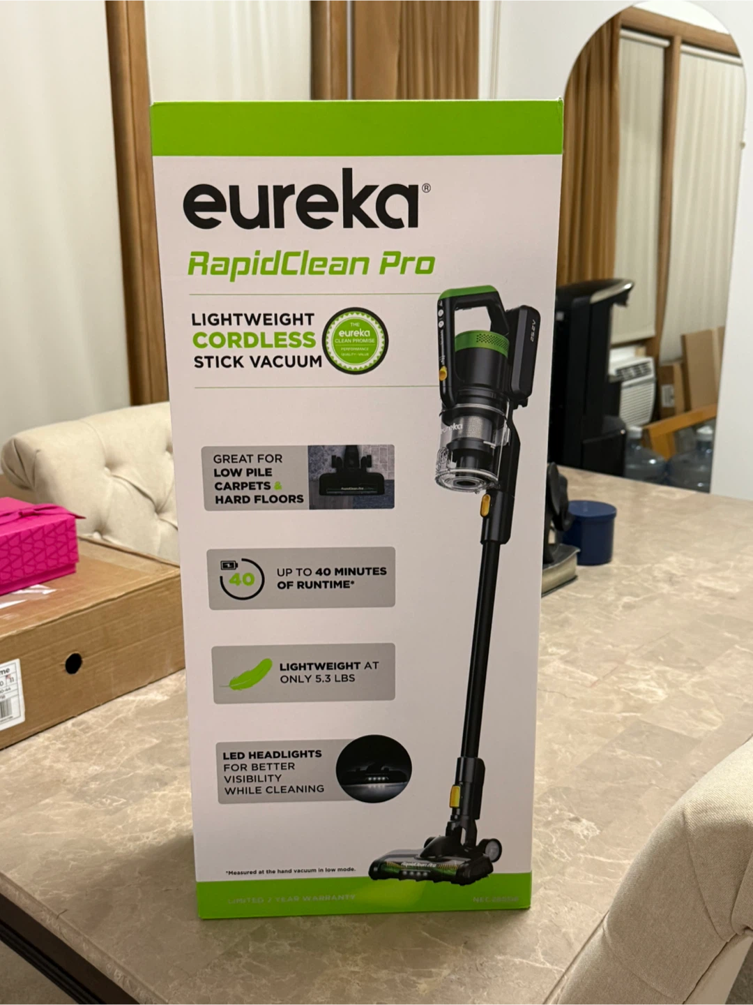 Eureka RapidClean Pro Lightweight Cordless Stick Vacuum - New!