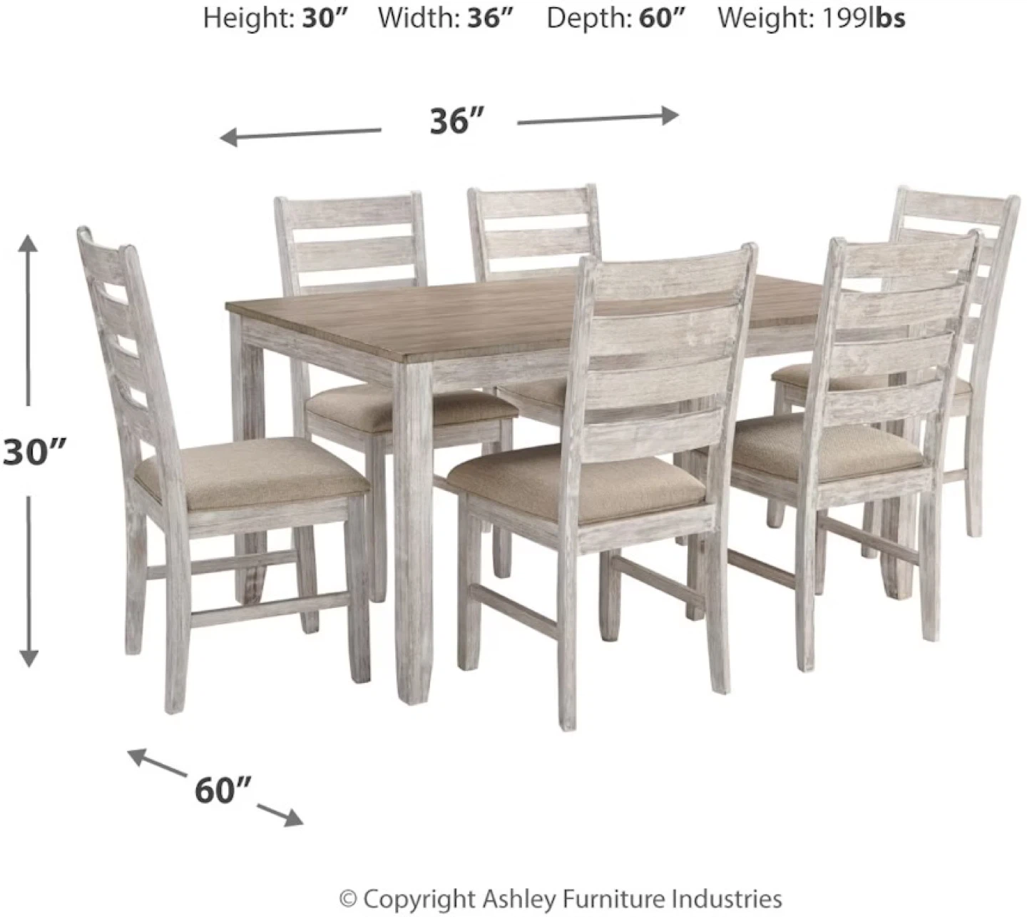 Ashley Furniture Dining Table with Chairs