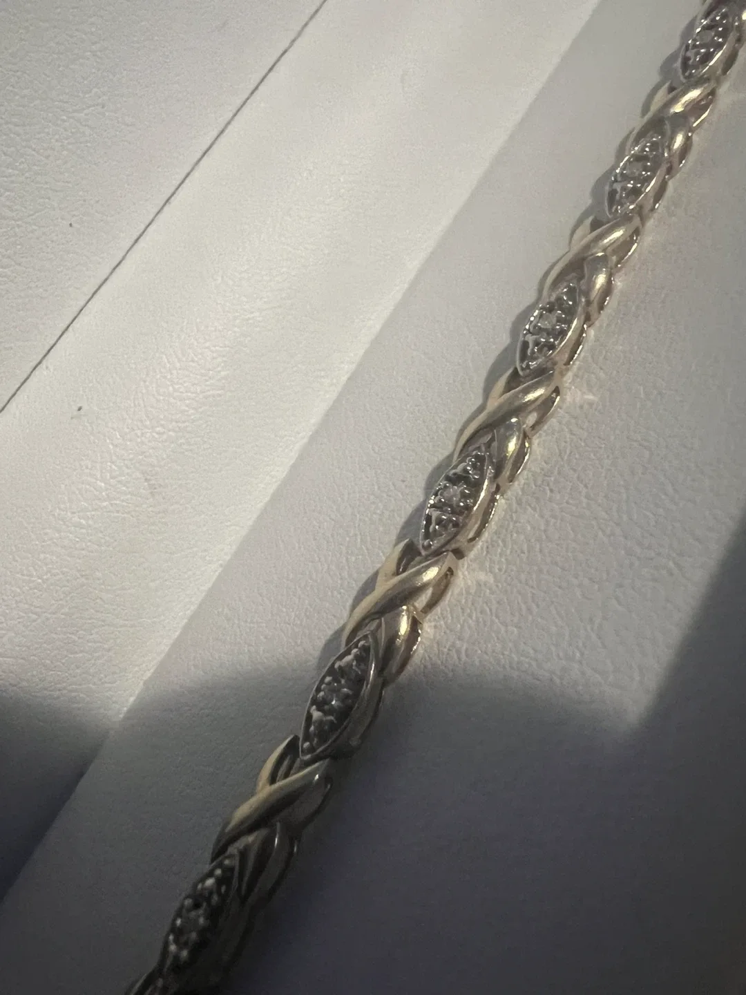 10K Gold Diamond Bracelet thumbnail